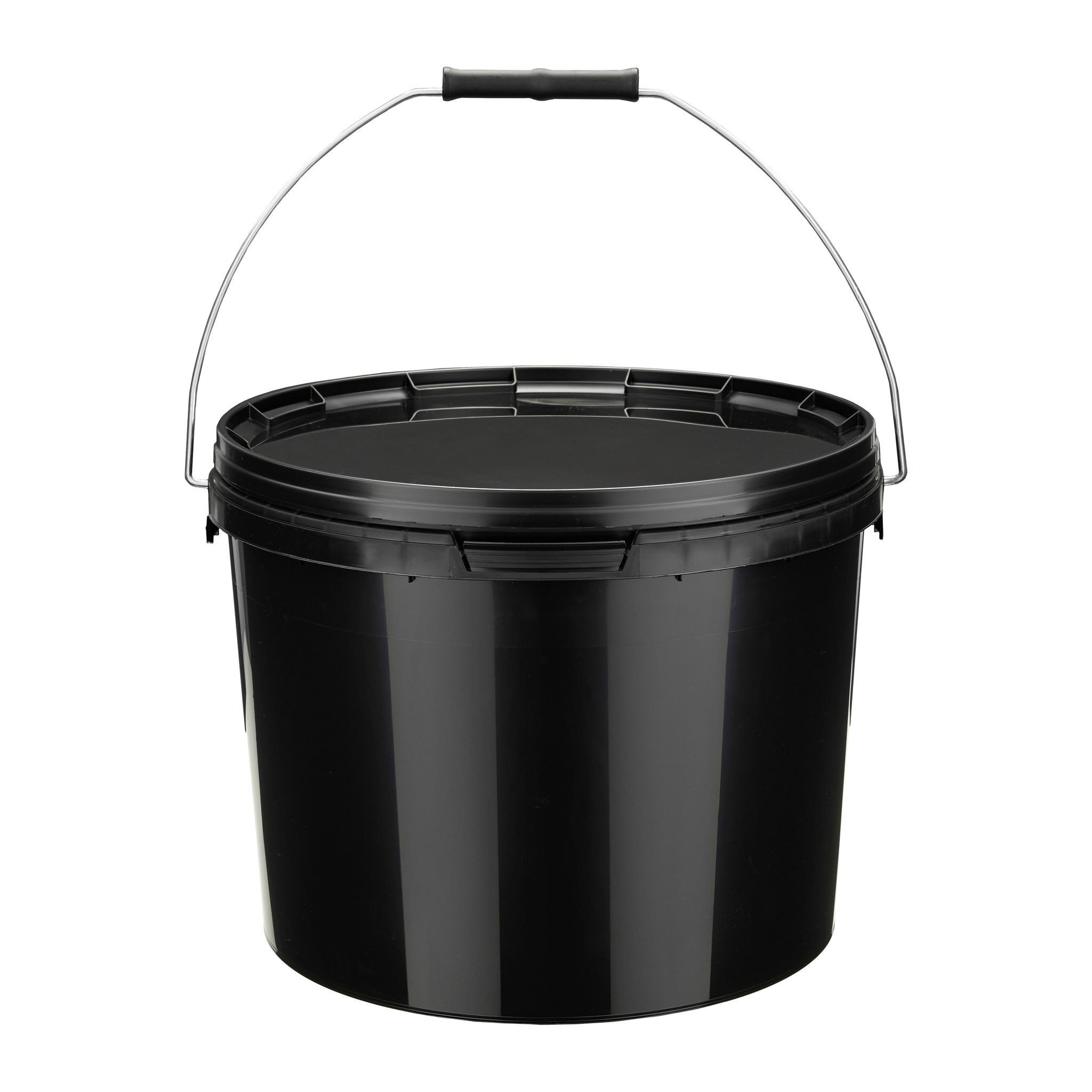 Garronda Eimer Mit Deckel 10 L 50 Stück Gd-0115 Schwarz
