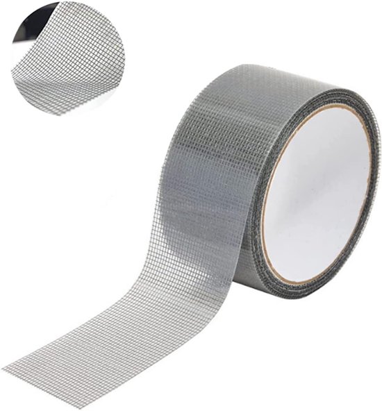Fliegengitter-reparaturband Für Moskitonetze, 5 X 200 Cm – Fiberglas, Wasserabweisend, Grau