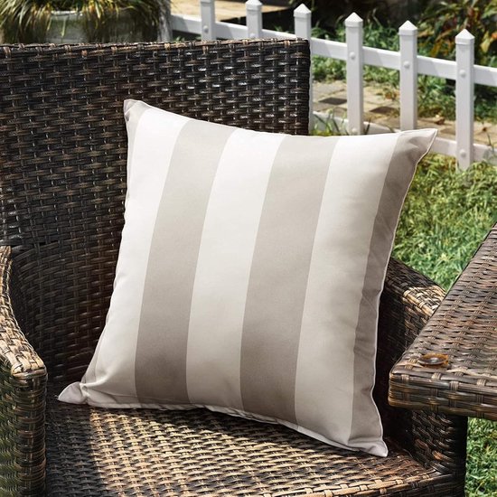 Wasserdichte Outdoor-kissenbezüge, 2er-set Lendenkissenbezüge, Grau, 45 X 45 Cm (18 X 18 Zoll)