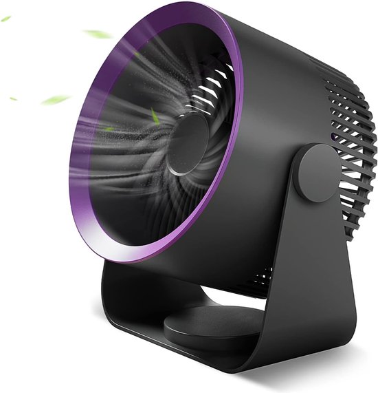 Tischventilator，mini-usb-ventilator，kabelloser Tischventilator，leiser Mini-ventilator，grauer Tischventilator，4 Geschwindigkeitsstufen