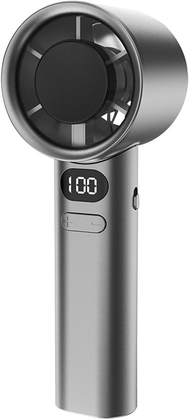 Tragbarer Handventilator Mit Usb-ladefunktion，led-anzeige，langer Akkulaufzeit，ideal Für Campingausflüge，insbesondere Für Kinder Und Mädchen，grau