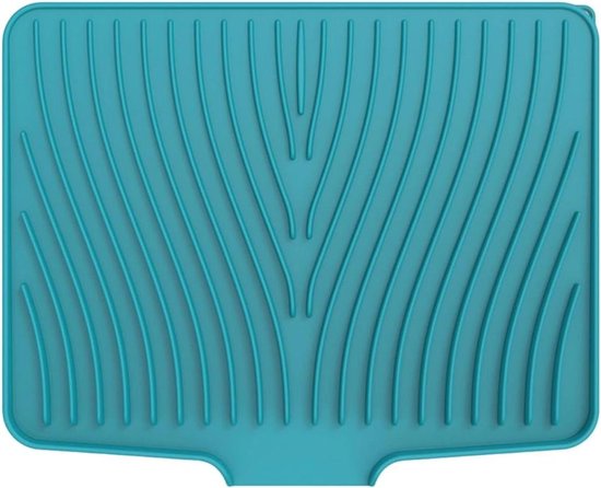 Ergonomischer Wäscheständer – Küchenabtropfmatte – Küchenorganisation – Schräger Wasserablauf – 40 X 33 Cm – Grau