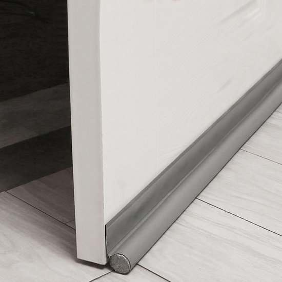 96 Cm Selbstklebende Türdichtung - Zugluftstopper Für Isolierung Und Insektenschutz (grau)