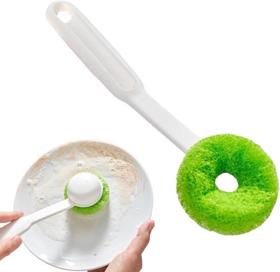 Spülbürste – Küchenreinigungswerkzeug – Hygienisch – Ergonomischer Griff – 27,5 Cm – Grau