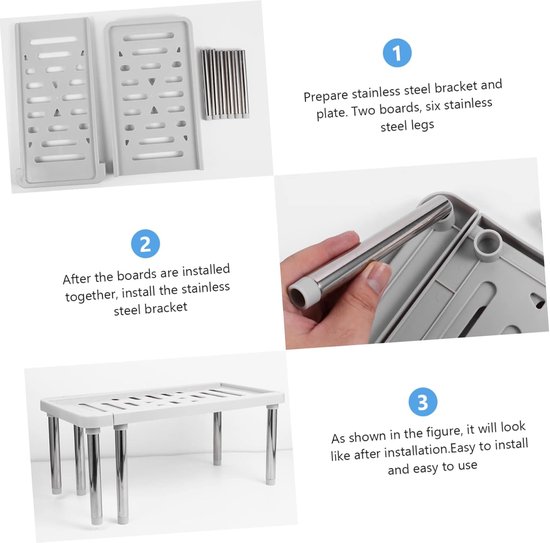 Allecto Plus – Ausziehbarer Schrankorganizer Für Küche Und Bad – Grau
