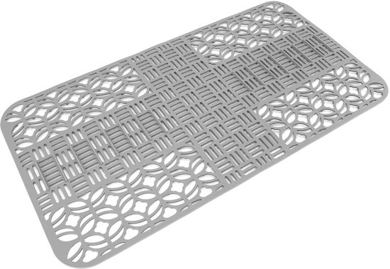 Spülbeckenmatte – Küchenschutz – Schützt Die Arbeitsplatte – Hitzebeständiges Silikon – 66 X 35 Cm – Grau