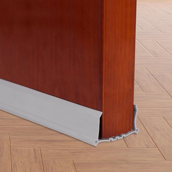 Türdichtungsstreifen Aus Pvc – Winddicht, Schalldicht, Insektenabweisend – 96 Cm Lang – Grau