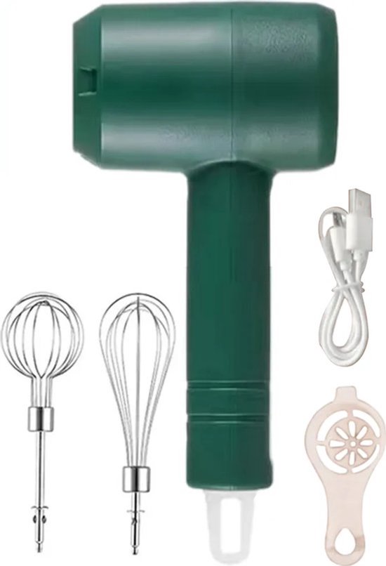 Kabelloser Elektrischer Schneebesen - Handmixer - Grün