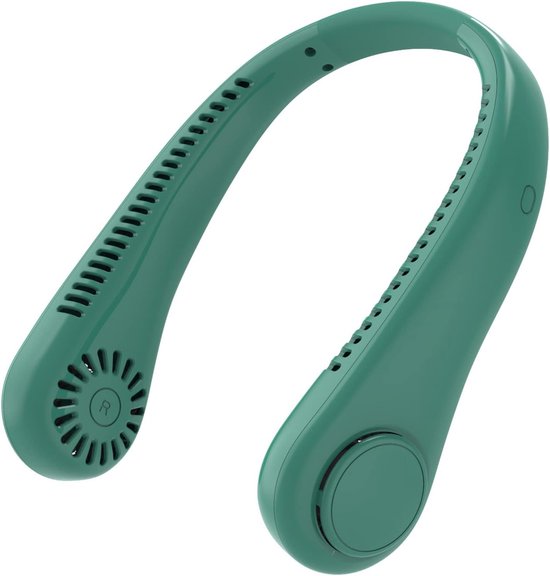 Tragbarer Nackenventilator，usb-aufladbar，mit 3 Geschwindigkeitsstufen，für Den Gebrauch Zu Hause Und Im Freien (grün)