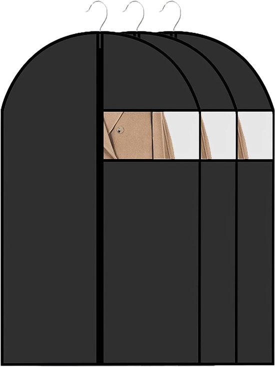 Ein Set Aus 5 Staub- Und Wasserdichten Peva-kleidersäcken Mit Reißverschluss. Diese H，mänteln Und Anderer Kleidung. Maße: 60 X 120 Cm，60 X 120 Cm