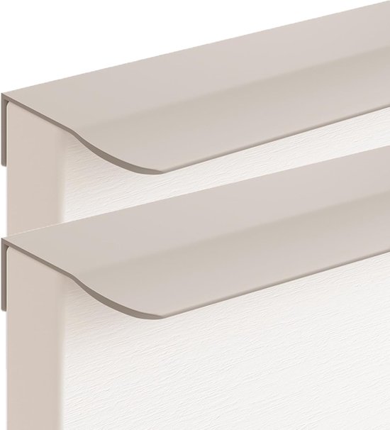 Unsichtbarer Zuggriff Aus Aluminiumlegierung，küchenschrankgriffe，fingerkanten-auszugsgriffe，2 Stück (gesamtlänge 120 Mm)
