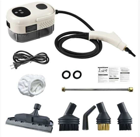 Hochdruck-dampfreiniger, 2500 W, Tragbar, Mit 3 Bar Und Einstellbarer Temperatur, Für Küche, Bad, Auto Und Haushaltsgeräte