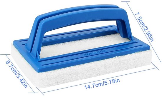 Schwammbürste，poolreinigungsbürste，reinigungsbürste Mit Griff，kunststoff-poolbürste，zur Reinigung Von Pools，14,5 X 8,5 Cm，3-teilig