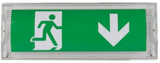 Led-notbeleuchtung – Batteriebetrieb Bis Zu 3 Stunden – Schutzart Ip65 – Notausgangs-/ausgangsschild – Beleuchtetes Lichtschild