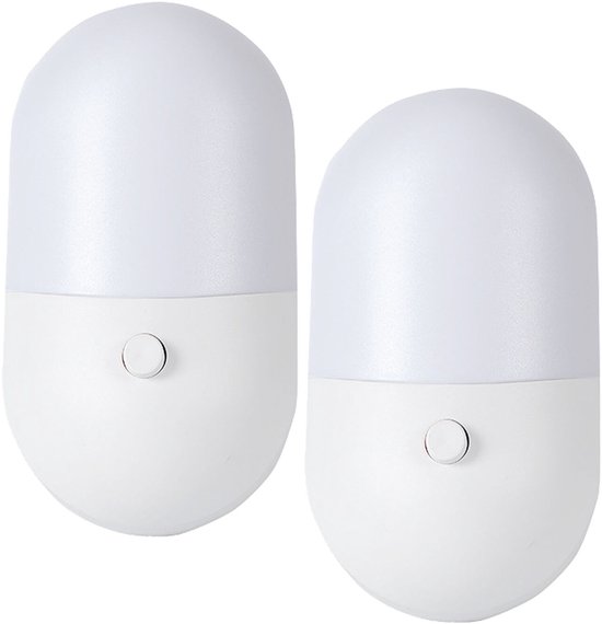 2er-pack Flur-nachtlicht, Kleine Steckdosenlampe Für Sonnenaufgang Bis Sonnenuntergang