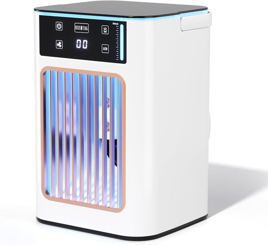Tragbarer，900 Ml Wassertank，4 Geschwindigkeitsstufen，nachtlicht Mit 7 Farben，usb-miniventilator Für Schlafzimmer，wohnmobil Und Den Innenbereich