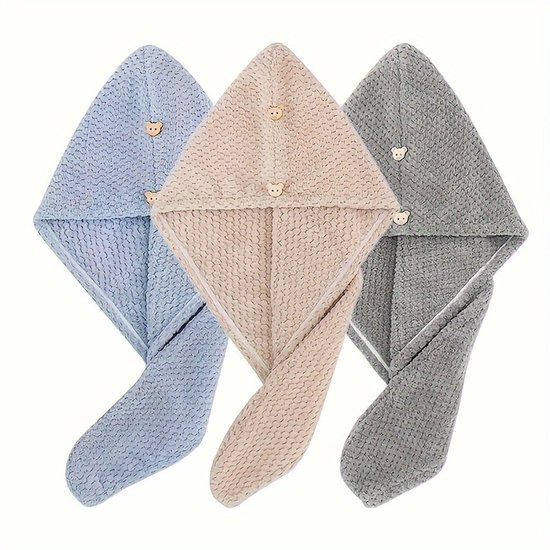 3-teiliges Set Schnelltrocknender，super Saugfähiger Und Weicher Handtücher Für Damen，24,89 Cm X 64,77 Cm. Ideal Als Badezimmeraccessoire