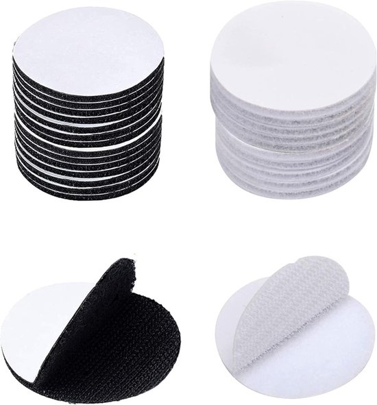 Runde Klettverschlüsse，30 Paar，5 Cm，befestigungen Für Sofakissen，befestigungsaufkleber，rutschfester Und Rückstandsfreier Klebstoff
