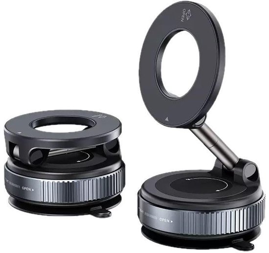 Handyhalterung Fürs Auto Mit Saugnapf，ultrastabile Magnetische Handyhalterung，360°/180° Drehbar，faltbarer Und Verstellbarer Arm