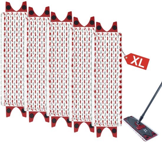 Mikrofasertücher Passend Für Vileda Ultramax Xl Bodenwischer，5 Stück，extra Breiter Wischbezug，für Alle Hartböden