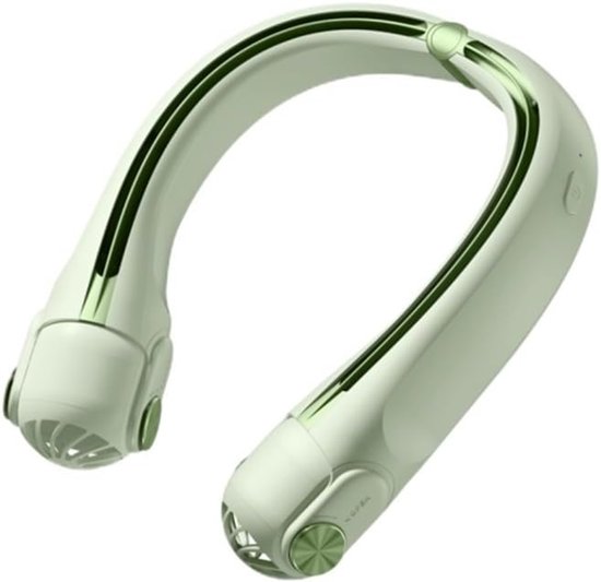 Mini-ventilator Ohne Rotorblätter，wiederaufladbarer Ventilator，tragbarer Ventilator Mit 3 Geschwindigkeitsstufen (gemüse)