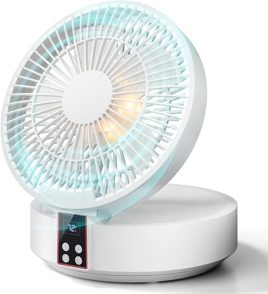 Tischventilator Mit Fernbedienung，kleiner Schreibtischventilator，usb-wiederaufladbar，3 Geschwindigkeitsstufen，ideal Für Schlafzimmer Und Zuhause