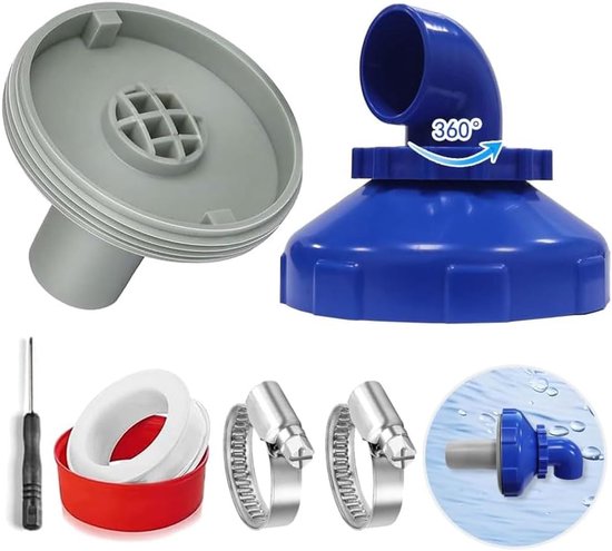 Ablaufdüse Für Schwimmbecken – 360° Drehbares Sprühset – 32-mm-ablaufdüse – Intex Bestway Poolzubehör