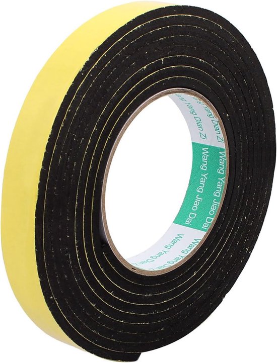 Schaumstoff-dichtungsband 20 Mm (b) X 4 Mm (t) X 5 M (l) – Selbstklebendes Dichtungsband Für Fenster- Und Türisolierung