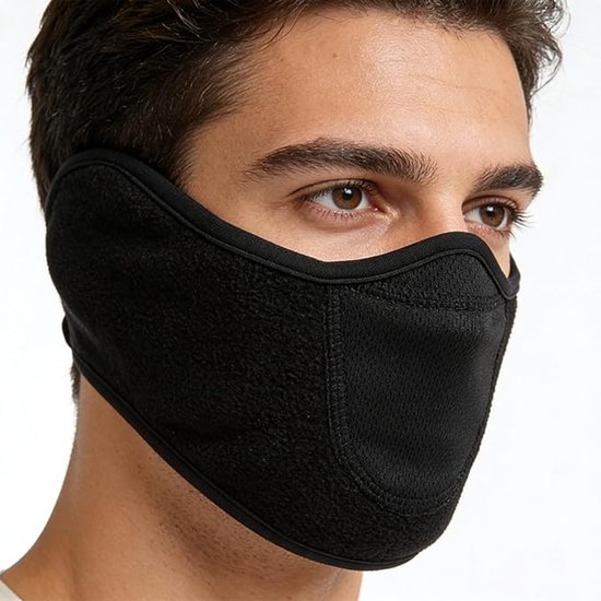 Set Aus Zwei Winter-halbgesichtsmasken，verstellbare Winddichte Kopfbedeckungen，geeignet Für Outdoor-sportarten Wie Skifahren