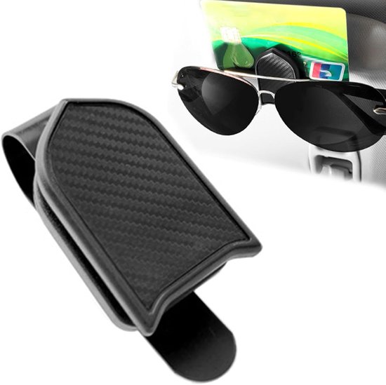 Autobrillenetui, Multifunktionaler Universalclip Mit Carbonfaserstruktur, Autobrillenetui, Für Schlüssel, Geld, Reisen, Geburtstagsgeschenk
