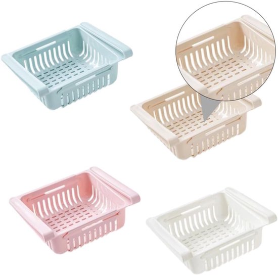 4-teiliges Aufbewahrungsregal-set Aus Kunststoff，leichte Aufbewahrungsbox，geeignet Für Den Kühlschrank，leicht Zu Sortieren