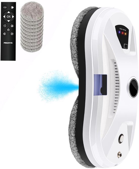 Fensterreiniger - Fensterputzroboter - 5600 Pa Saugkraft - Fernbedienung + 10 Reinigungstücher (gratis)