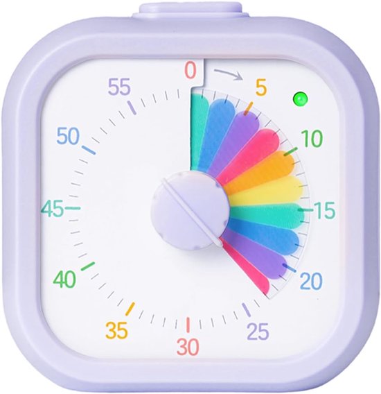 Visueller Kindertimer – 60 Minuten – Regenbogen – Lila