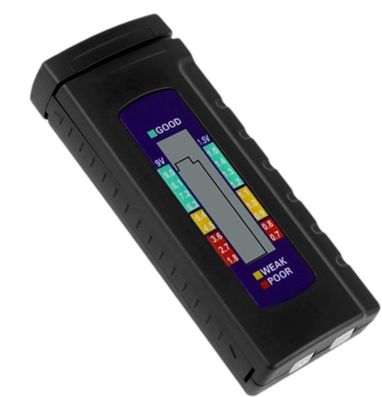 Kleiner Batterieprüfer，universeller Batterieprüfer，geeignet Für: 1,5-v-trockenbatterien (aa，aaa 1,5 V (knopfzelle))，9-v-batterien，6f22-batterien