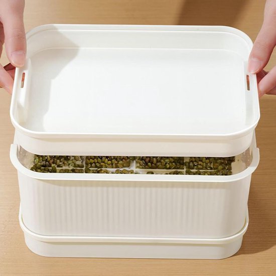 Keimschale – Bohnensprossen Keimtöpfe – Keimtöpfe Für Grüne Bohnensprossen, Gemüsesprossen, Anzuchtboxen Für Wasserkultur & Gartenbau