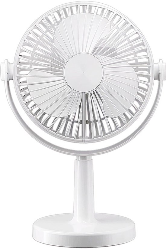 Tischventilator, 2400-mah-usb-akku, Ca. 20 X 29 Cm, Tragbarer Ventilator Für Büro Und Schlafzimmer