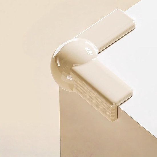 Eckenschutz Für Möbel, 16-teiliges Set Mehrfarbiger Silikon-eckenschützer Für Kamin, Treppe, Tisch (l-creme, 16 Stück)