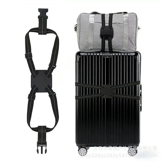 2 Koffergurte – Verstellbare Elastische Bungee-gurte Für Koffer – Einfaches Und Sicheres Anbringen Einer Zusätzlichen Tasche Auf Reisen