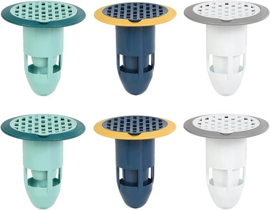 E-ambar – Set Mit 6 Universellen Silikonabflüssen Für Bad, Küche Und Toilette