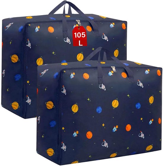 Dailygoods，aufbewahrungstasche 105 L，2 Stück，wasserdicht，unterbett-aufbewahrungstaschen，robust Und Langlebig，aufbewahrungstasche