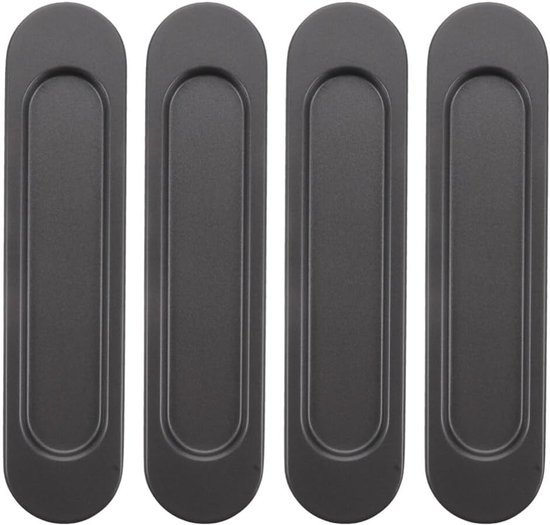 4 Stück，schiebetürgriff (einbau)，schwarz，149 X 35 X 6 Mm