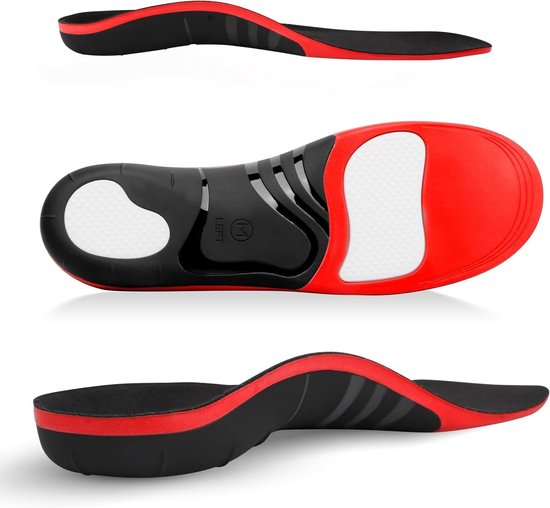 Orthopädische Gel-einlegesohlen Bei Plantarfasziitis – Hohe Fußgewölbeunterstützung – Geeignet Für Arbeitsschuhe – Größe M (eu 41–43)