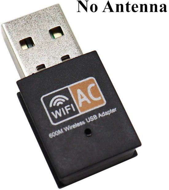 Dualband-usb-wlan-adapter – 2,4 Ghz/5 Ghz – 600 Mbit/s Geschwindigkeit – Mit Antenne – Für Pc-nutzer – Modell 600m
