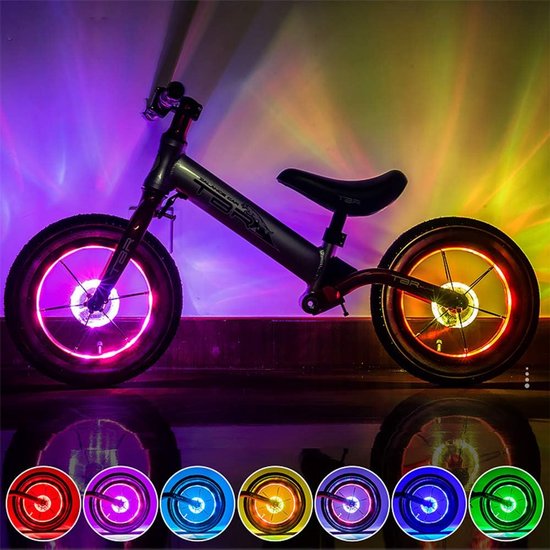 Wasserdichte Led-fahrradspeichenleuchte – 7 Farben & 18 Modi, Wiederaufladbar – Sicher Und Stylisch Für Radfahrer Bei Nacht