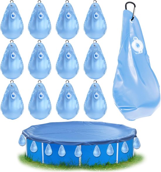 Poolabdeckung Mit Gewichten – 12 Wassersäcke Für Optimalen Poolschutz