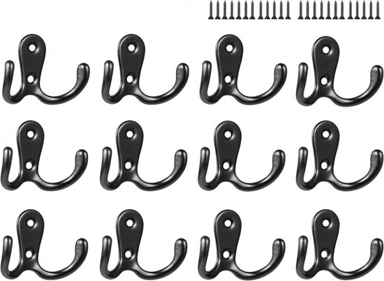 Garderobenhaken，12er-set，inklusive Schrauben
