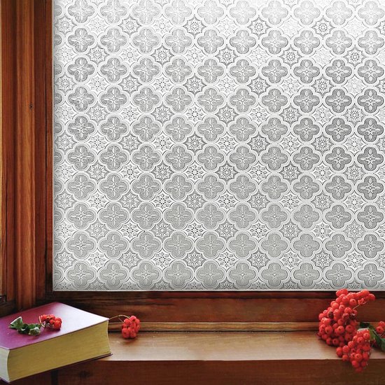 3d-fensterfolie In Glasoptik，statische Sichtschutzfolie，wärmeabweisend Und Uv-beständig，von Außen Nicht Einsehbar (17,72 X 78,7 Zoll)