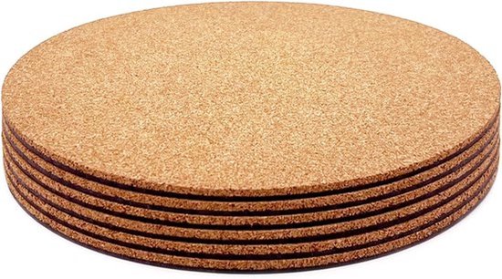 Korkuntersetzer Für Pflanzen，10 Cm Doppellagige Korkuntersetzer Für Blumentöpfe，saugfähige Korkmatten Für Pflanzen，6 Stück