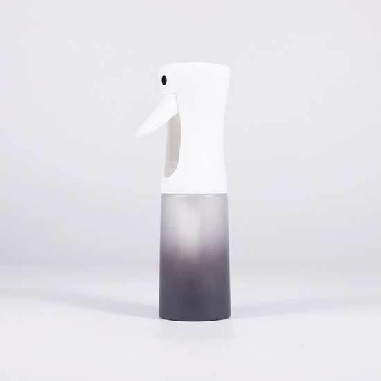 300 Ml Manuelle Sprühflasche Mit Kontinuierlichem Nebel Und Farbverlauf Von Weiß Zu Grau，wiederverwendbare Drucksprühflasche Für Gesichtspflege