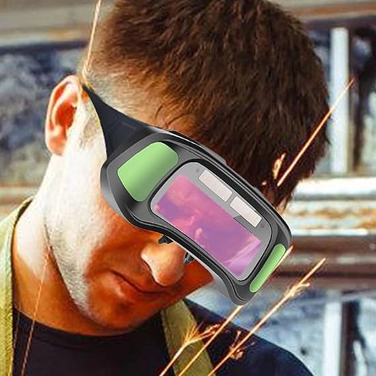 Schweißerbrille，automatisch Abdunkelnd，1 Stück，schnell Reagierende Antireflexionsscheibe (2)